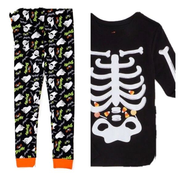 Way to Celebrate! Long Sleeve Graphic Print Pajamas Unisex Kids **Mismatched** - Picture 1 of 5